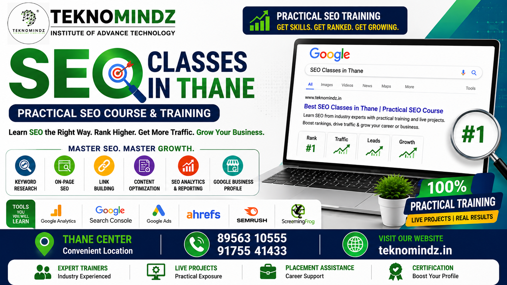 SEO Classes in Thane | Practical SEO Course & Training
