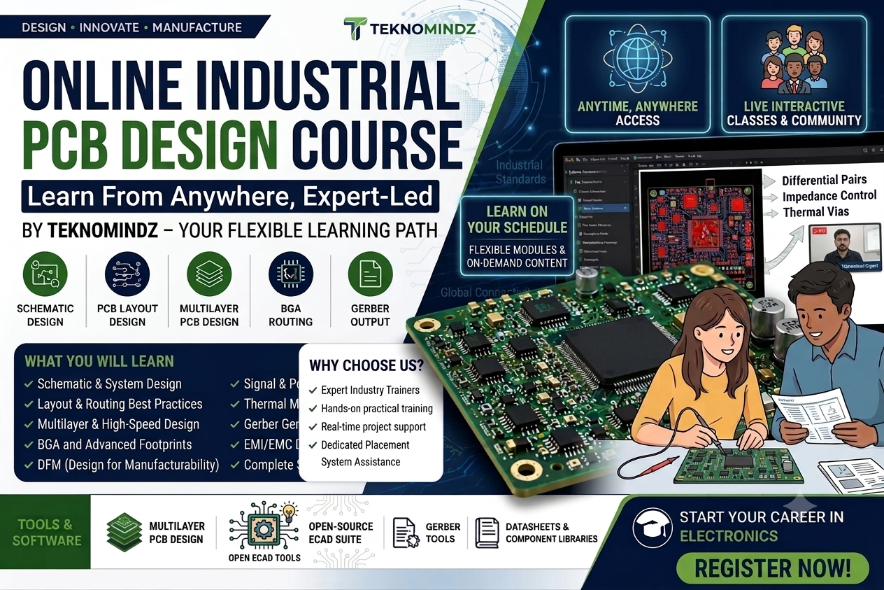 Online Industrial PCB Design Course by Teknomindz – Learn PCB Design from Anywhere