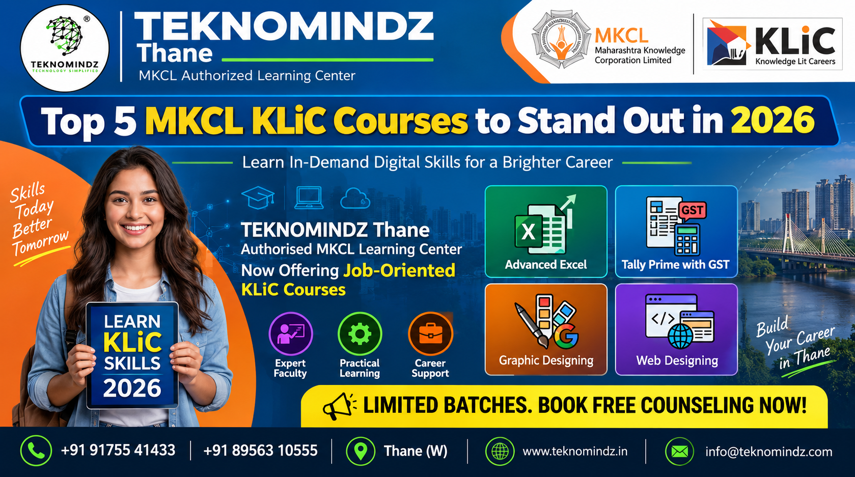 Top 5 MKCL KLiC Courses in Thane 2026 | Teknomindz ALC