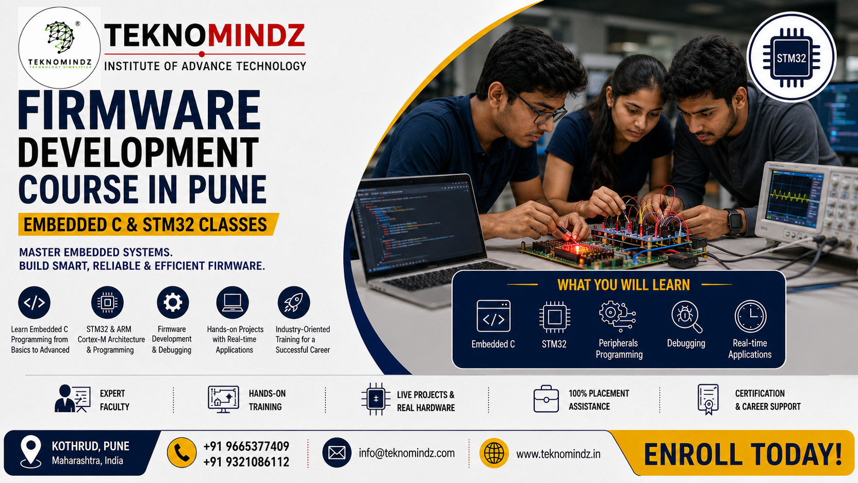 Firmware Development Course in Pune | Embedded C & STM32 Classes