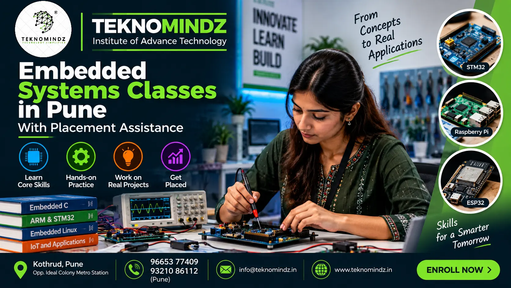 Embedded Systems Classes in Pune Near Me with Placement Assistance | Teknomindz