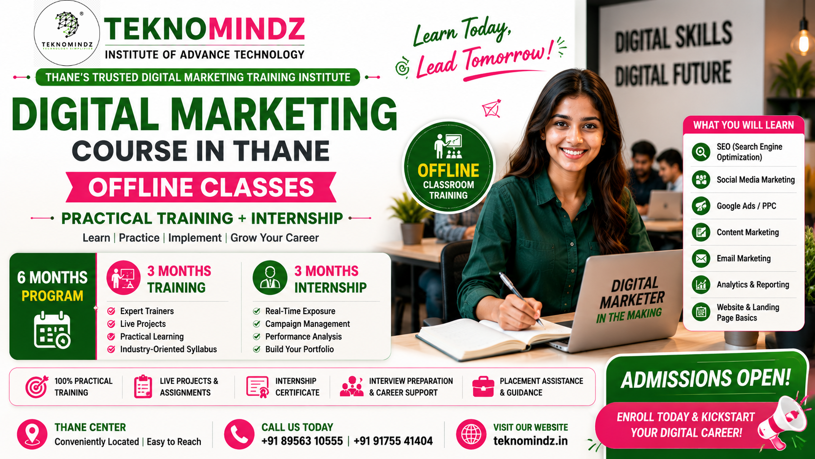 Digital Marketing Course in Thane | Offline Classes & Internship