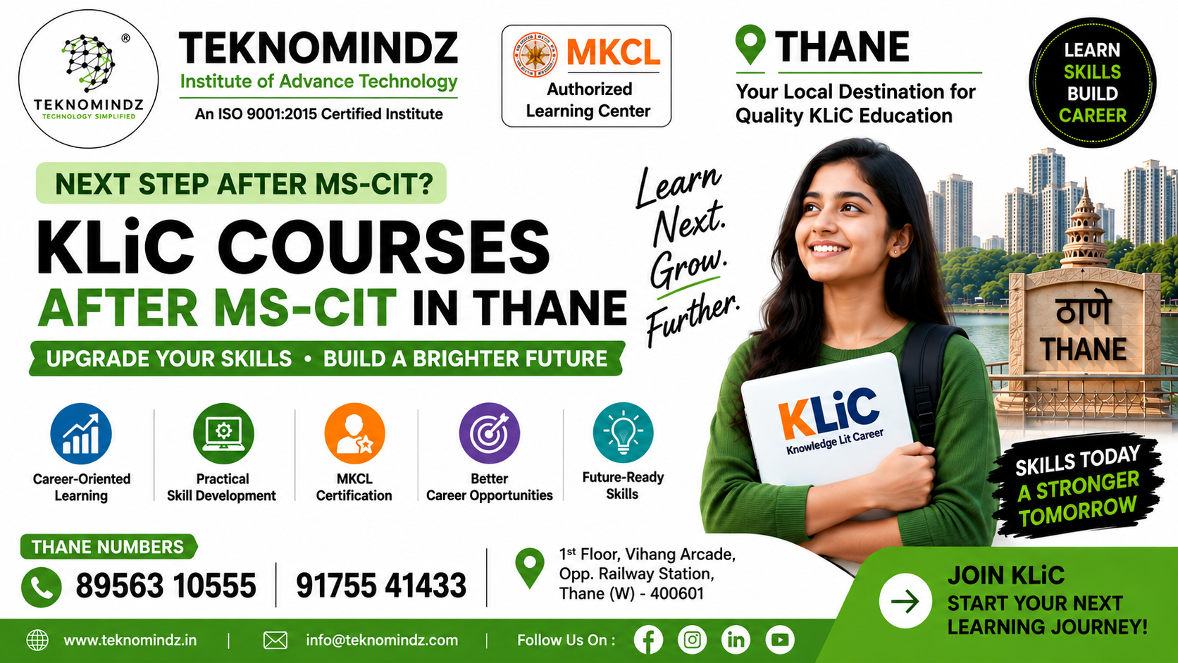KLiC Courses After MS-CIT in Thane | MKCL KLiC Training