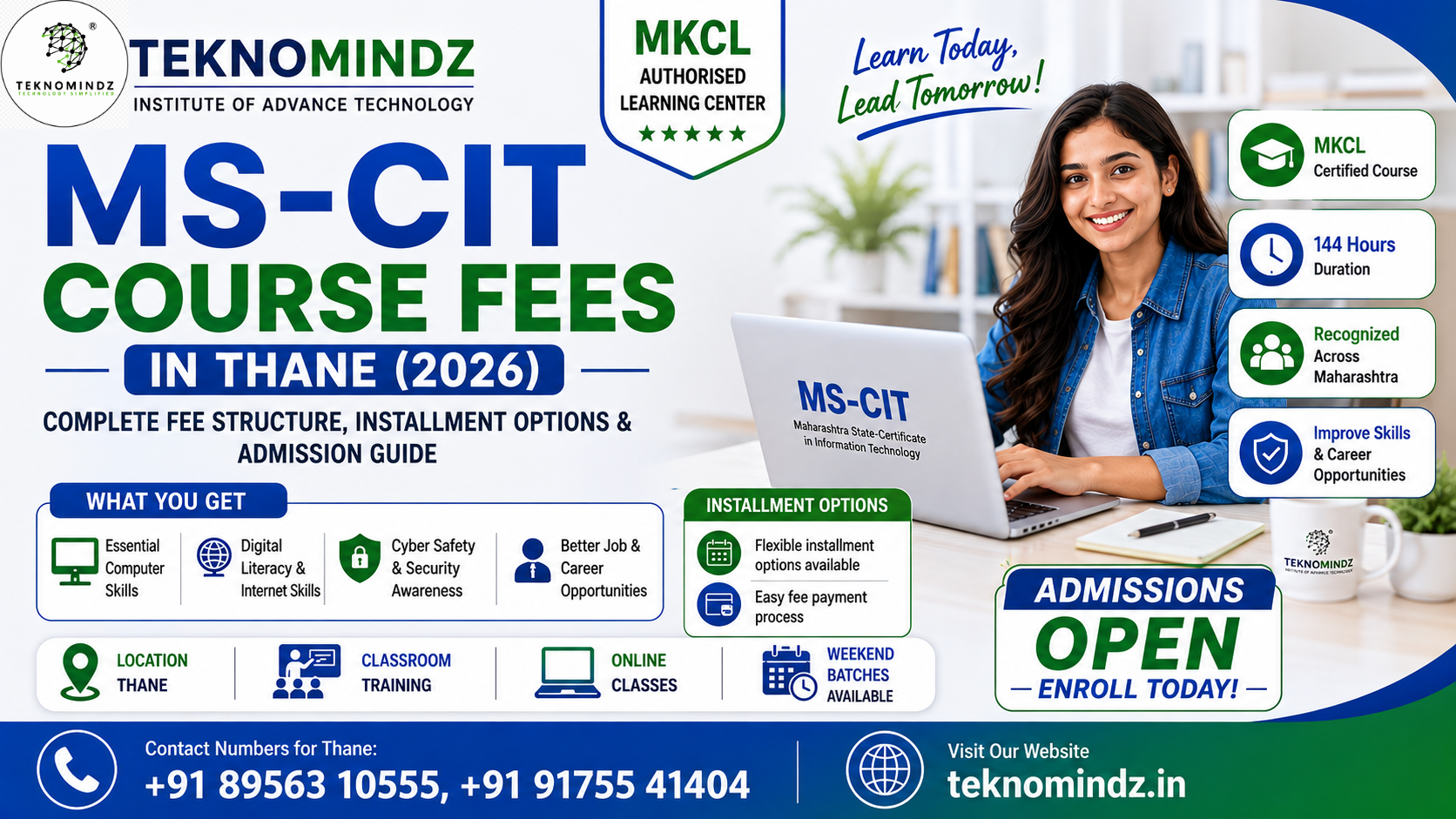 MS-CIT Course Fees in Thane (2026) – Complete Fee Structure, Installment Options & Admission Guide