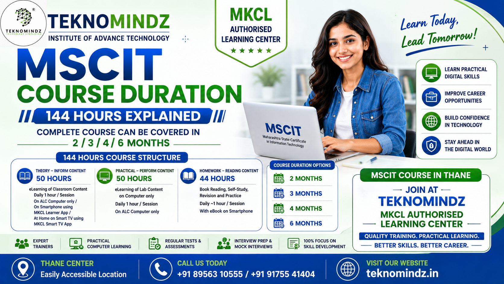 MSCIT Course Duration – 144 Hours | MSCIT Course in Thane